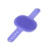 Adjustable cleaning silicone pet massage bath brush