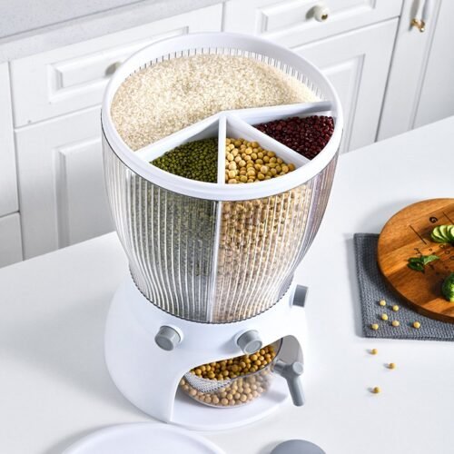 Rotating Insect-Proof Sealed Rice Bucket